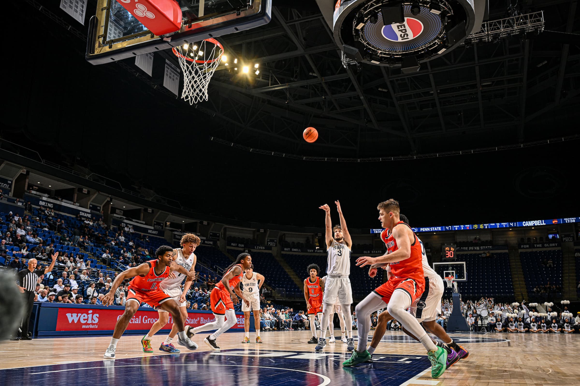 Men’s Basketball Cruises Past Campbell 87-76 to Maintain Perfect Home Record